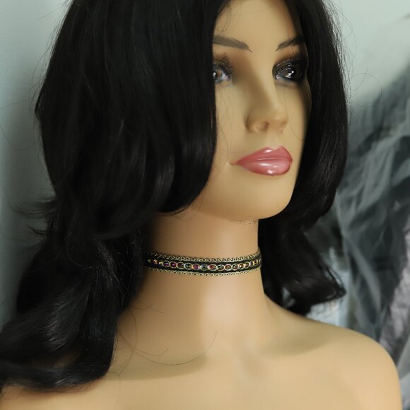 Multi Color Choker Adjustable Length Fancy Colors Trim chokers (#81) - Picture 7 of 8